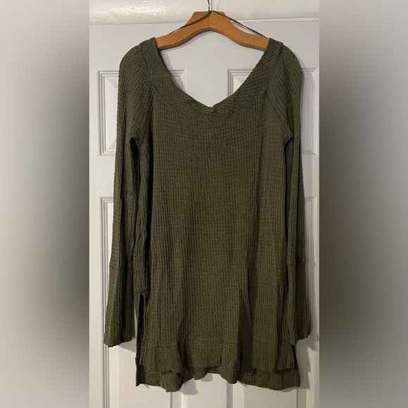 Free People Olive size L Sweater - Picture 1 of 4